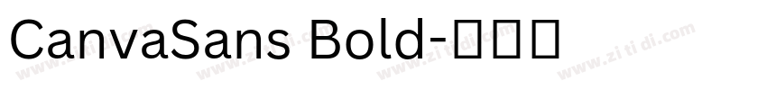 CanvaSans Bold字体转换 CanvaSans Bold字体转换